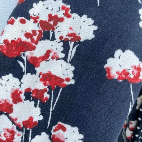 Tory Burch Women’s sweatshirt Black Floral Polka Dot Small - Picture 4 of 9